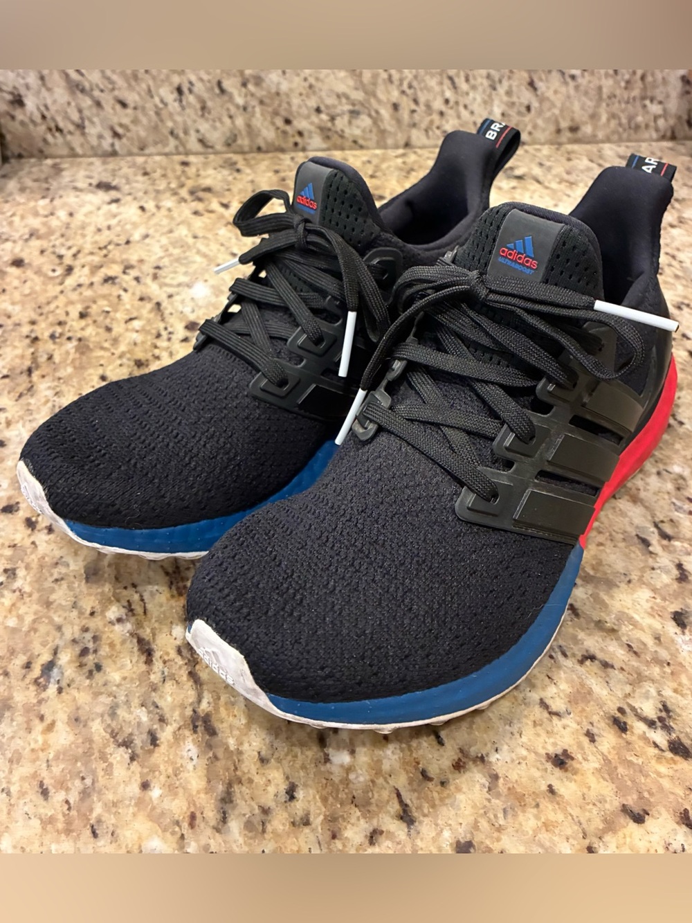 Adidas Men’s Ultraboost DNA Blue Red Black Running Shoes Sneaker FX7236 Size 6.5
